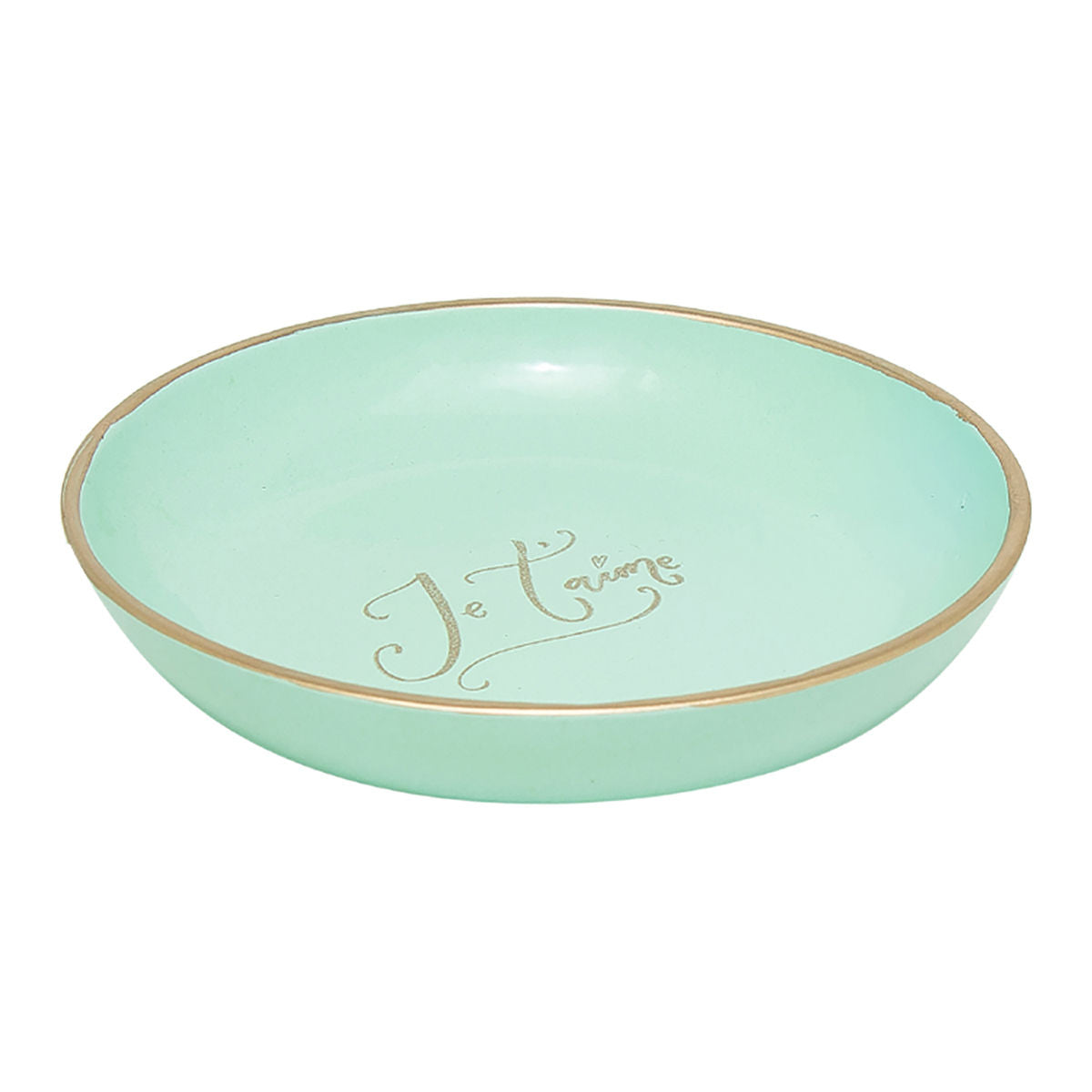 Minimalistic Turquoise Je T'aime Jewellery Dish