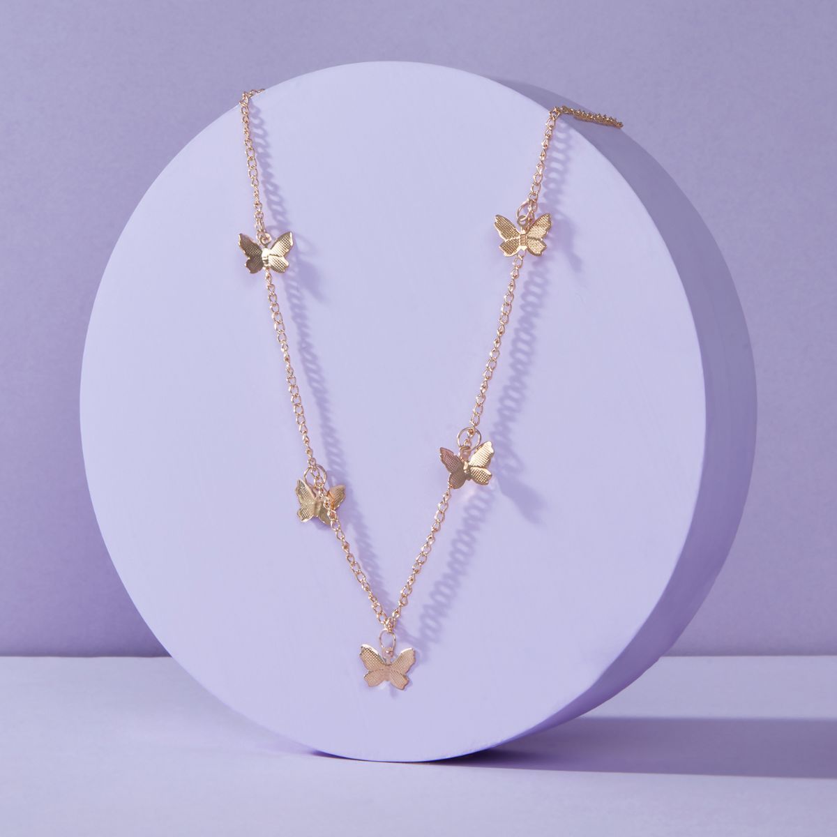 Pipa Bella by Nykaa Fashion Butterfly Charms Gold Plated Necklace