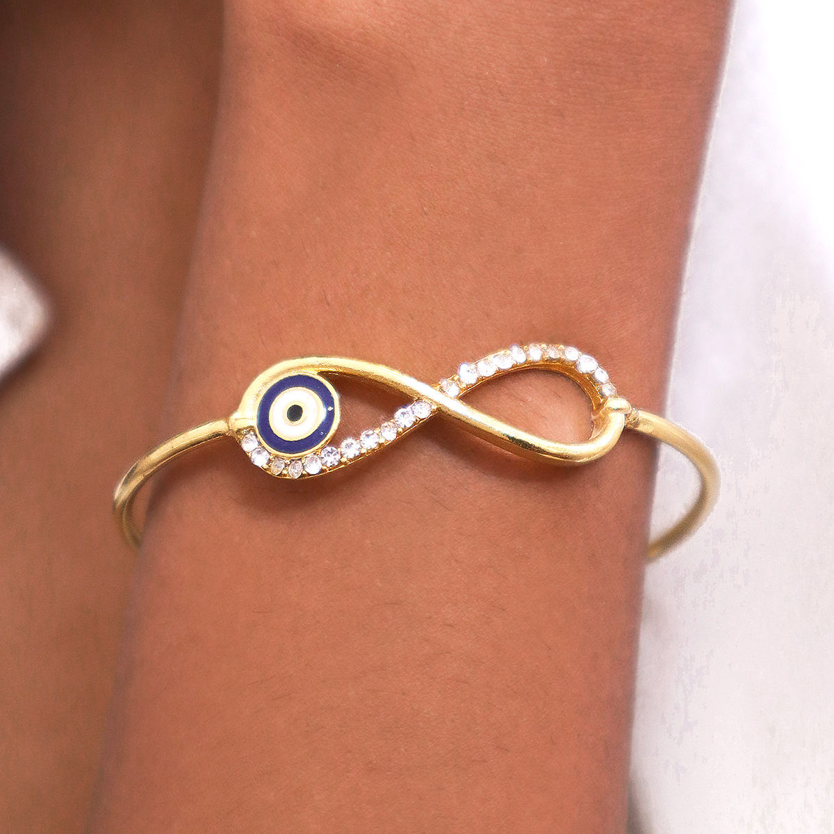 Evil eye store cuff bracelet