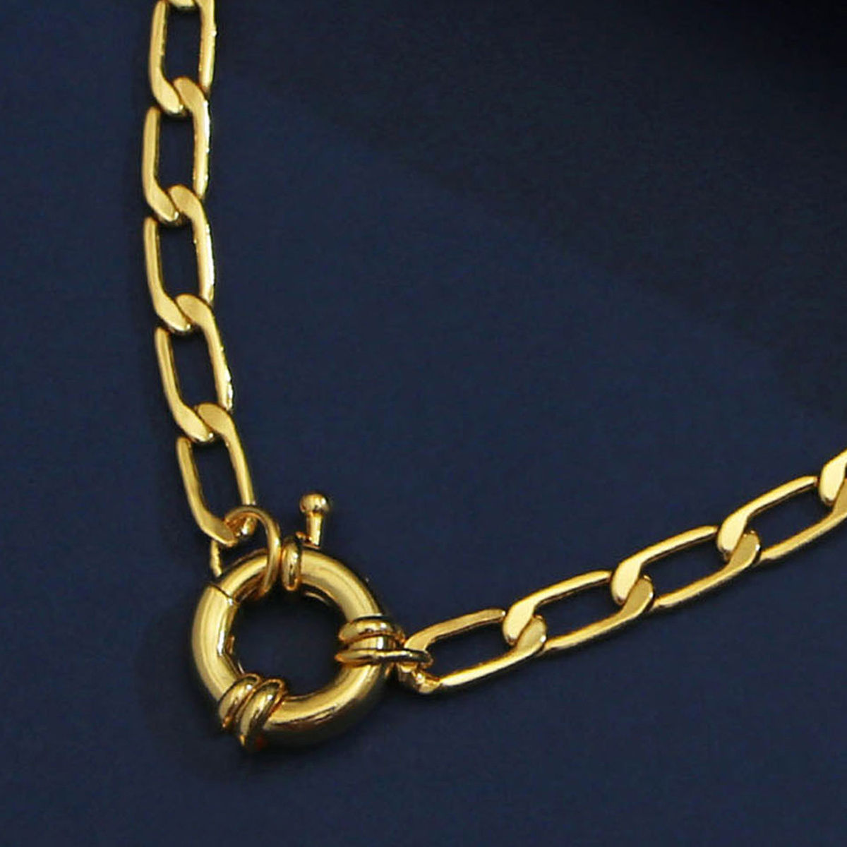 Pipa Bella Gold-Plated Box Chain With Sailor Clasp