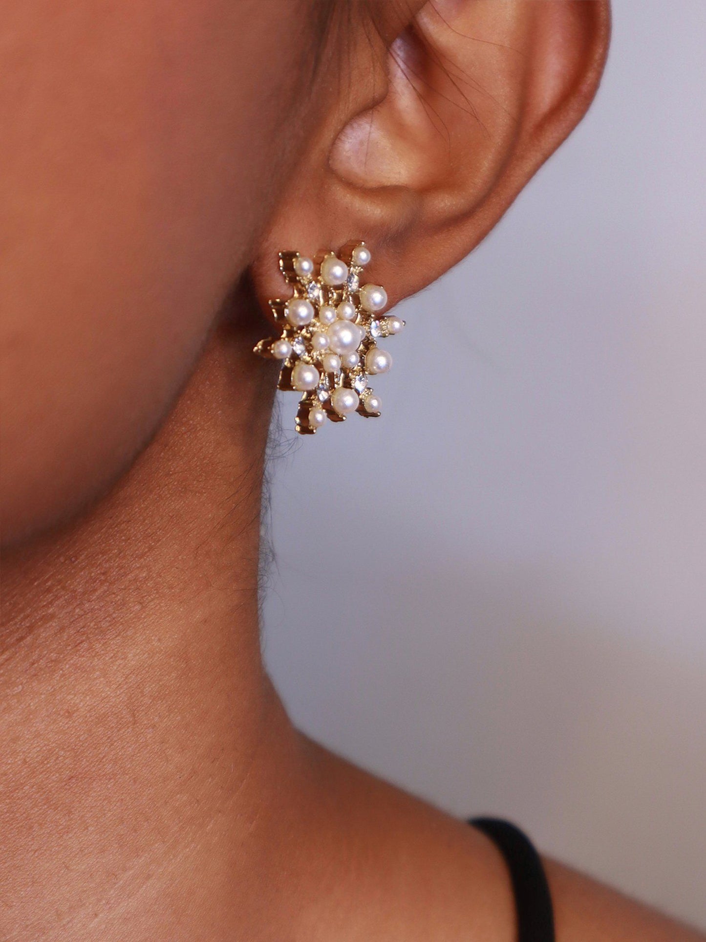 Elegant Pearl Stud Earrings