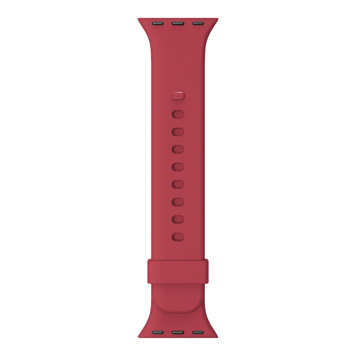 Monochrome Silicone Rose Red Apple Watch Strap