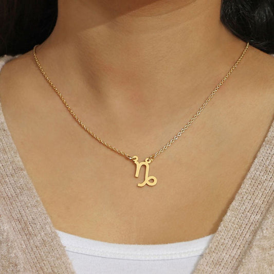 Pipa Bella 18K Gold-Plated Capricorn Zodiac Sign Necklace