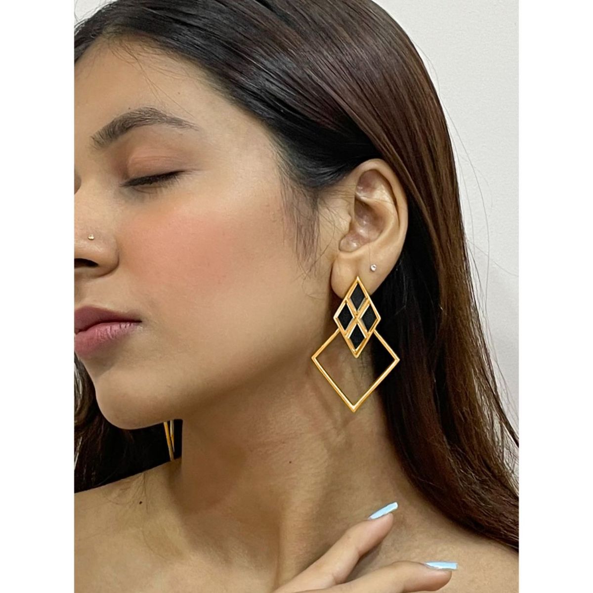 Kite Shape Metal Drop Earrings – US Jewelry House