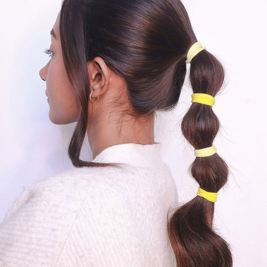 Blooming In Yellow Hair Ties