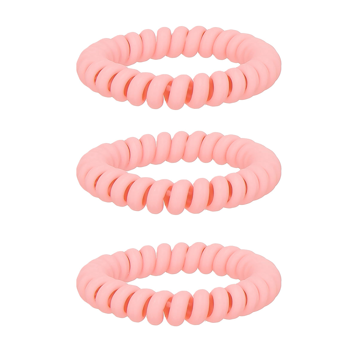 Set Of 3 Pink Wired Hair Tie