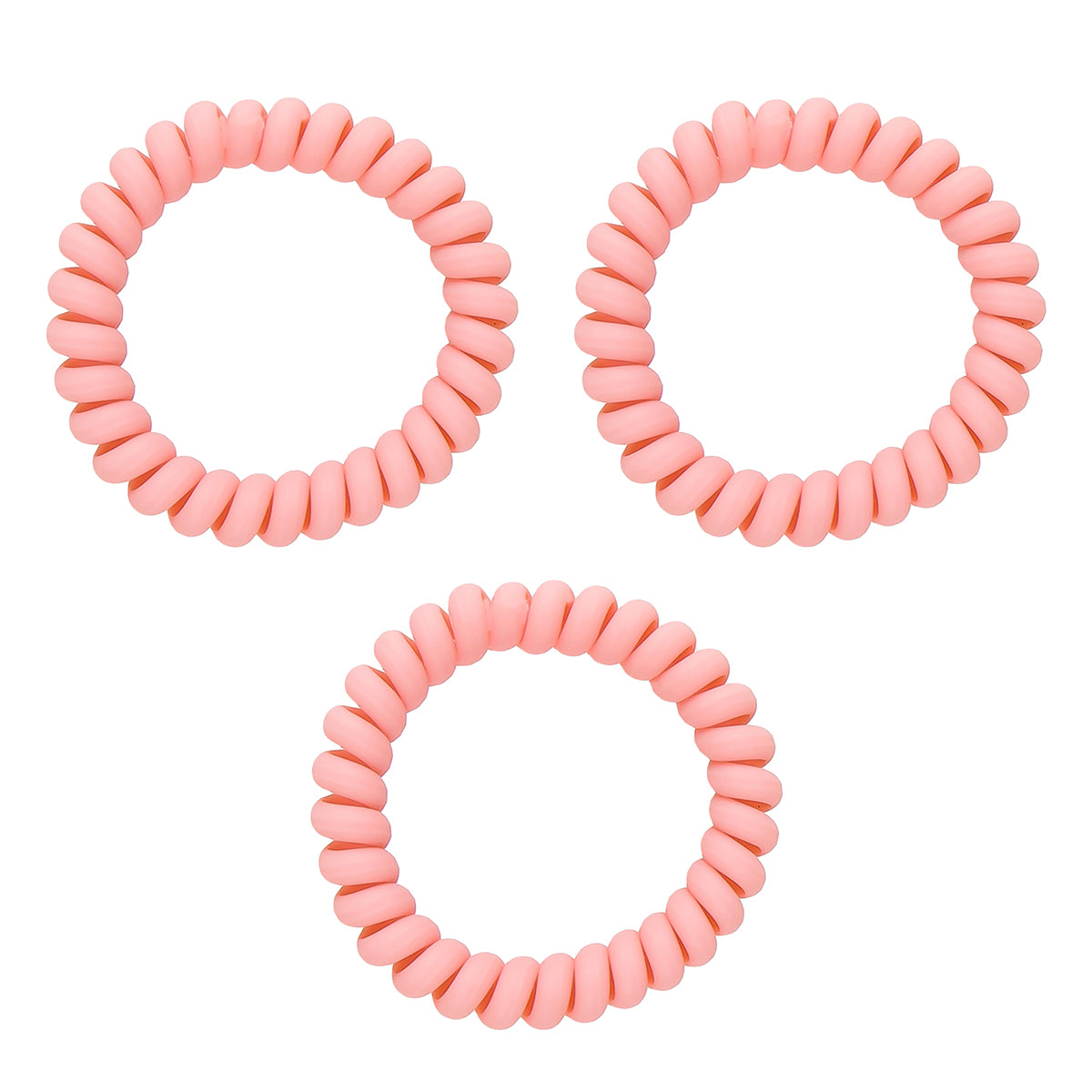 Set Of 3 Pink Wired Hair Tie