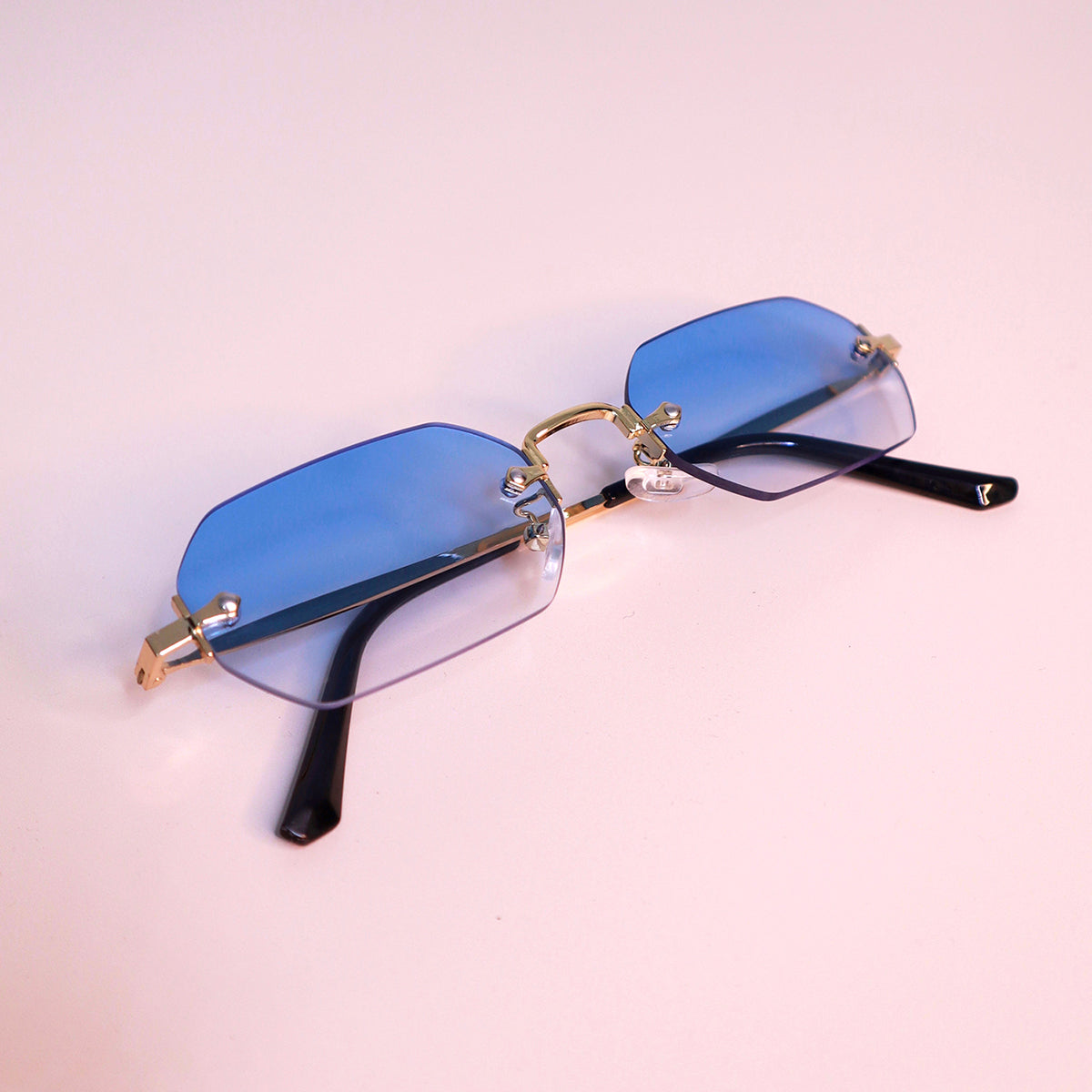 Casual Shiny Rimless Fashion Sunglasses For Women – Memorazo