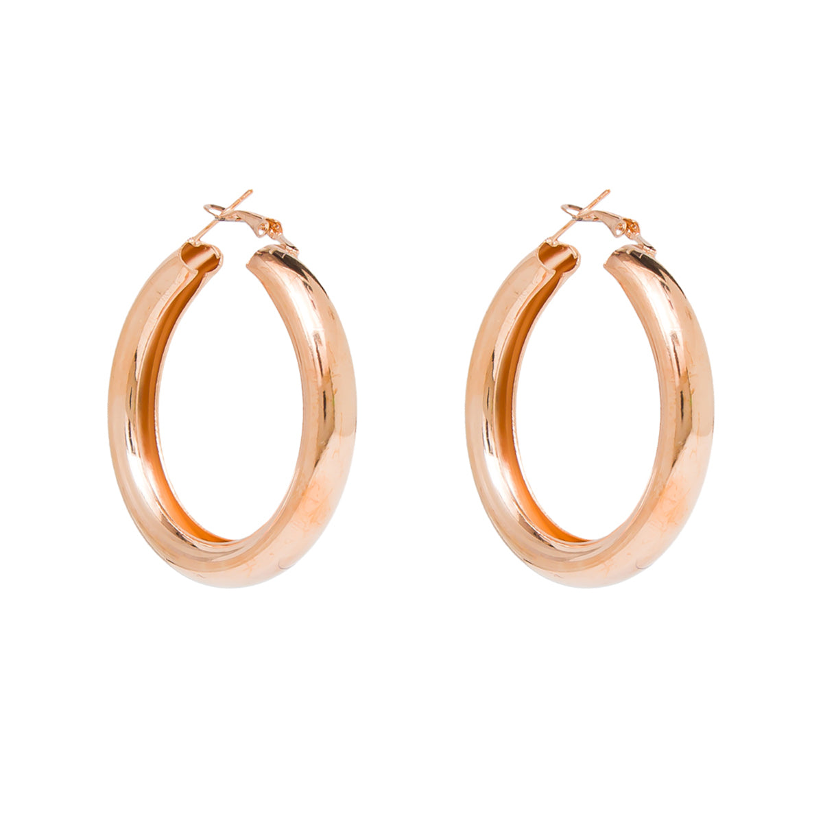 Buy Gold Hoop Huggie Earrings For Women - Allencoco Hypoallergenic Earrings,  Nickel Free, Chunky 14k Gold Plated, Yellow Gold, Cubic Zirconia at  Amazon.in