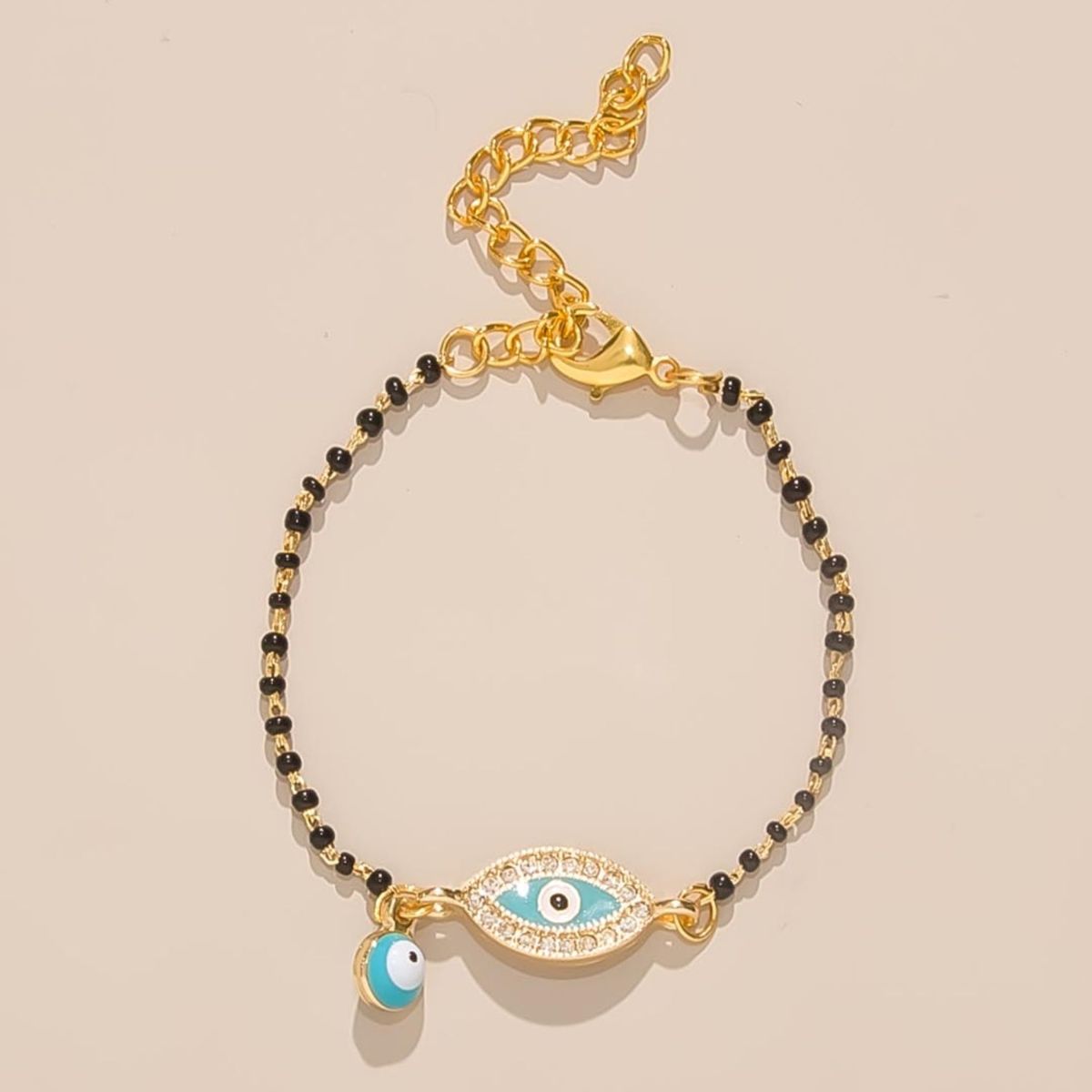 Black Evil Eye Mangalsutra Bracelet