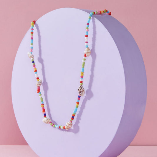 Pipa Bella by Nykaa Fashion Two Layered Y2K Multi Color Beaded Necklace