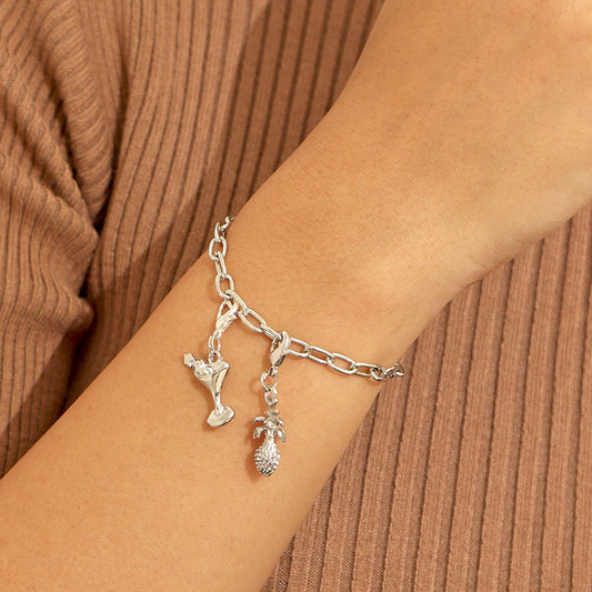 Silver Summer Charms Bracelet