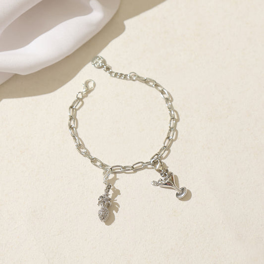 Silver Summer Charms Bracelet