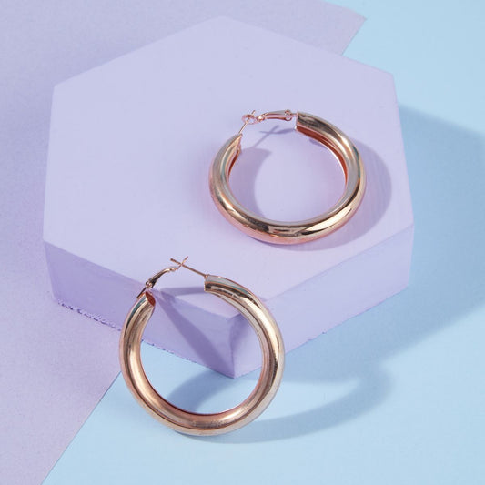 Pipa Bella by Nykaa Fashion Classic Gold Triple Hoop Earrings