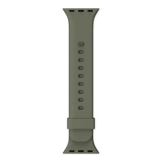 Monochrome Silicone Khaki Apple Watch Strap